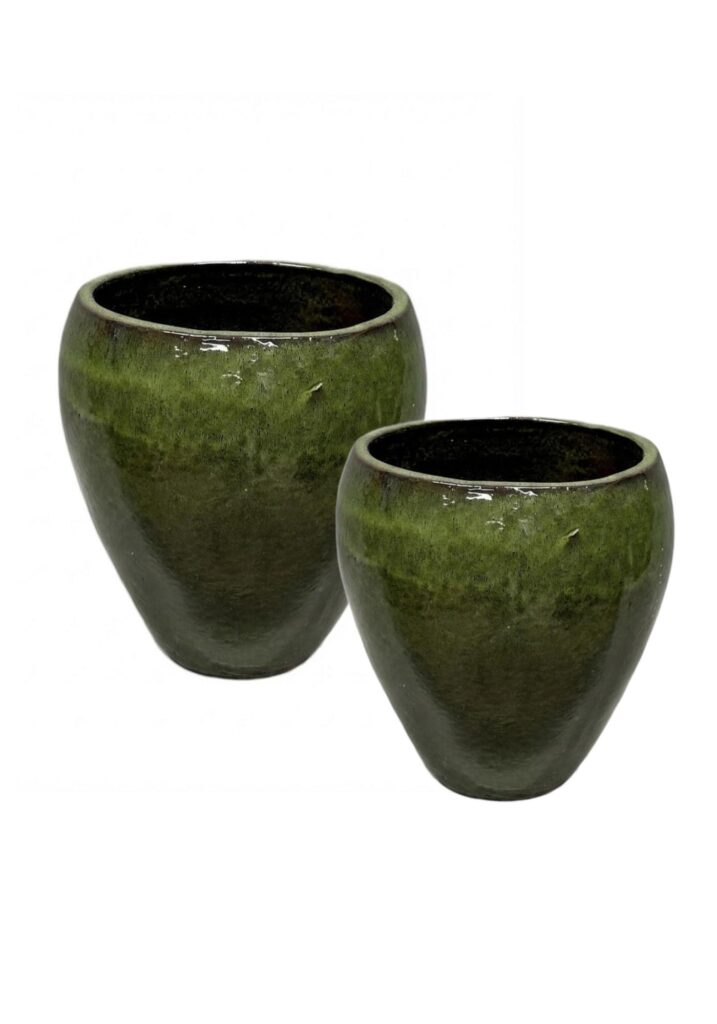 Glaserad Grön Kruka